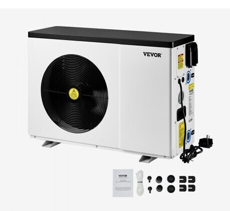 VEVOR Electric Pool Heat Pump, 22250 BTU, Pool Heaters for 3171-6605GAL Above and In Ground Pools, Low Noise, Heating and Cooling Highly Efficient & Energy-Saving Pool Water Heater AC120V 60Hz New in Box $999