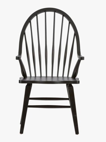 Lark Manor Hendry Hahira Windsor Back Arm Chair in Black New in Box $499