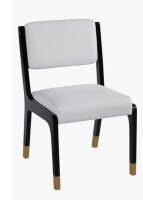 NFusion Zander Modern Farmhouse Dining Chairs with Rubberwood Legs & Padded Seat New in Box $299