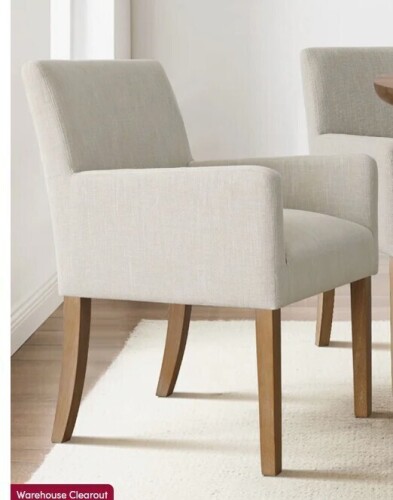 Red Barrel Studio Kirjak 34" H Stain Resistant Linen Accent Armchair New in box $399