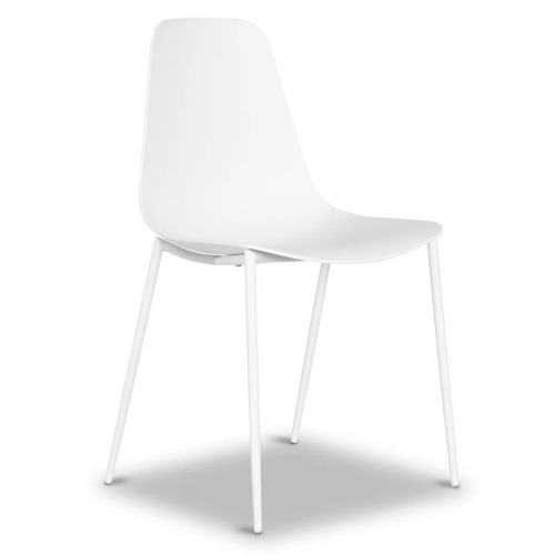 Poly & Bark Isla Indoor/Outdoor Dining Chair, White, New in Box $399