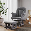 Child Craft Cozy Glider Rocker and Ottoman, Cool Gray, New in Box $399