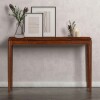 NTC NTC Mingle 47" Narrow Console Table, Modern Solid Wood Entryway Table with Hidden Drawer, Waterproof & Heat Resistant, Dark Walnut, New in Box $399