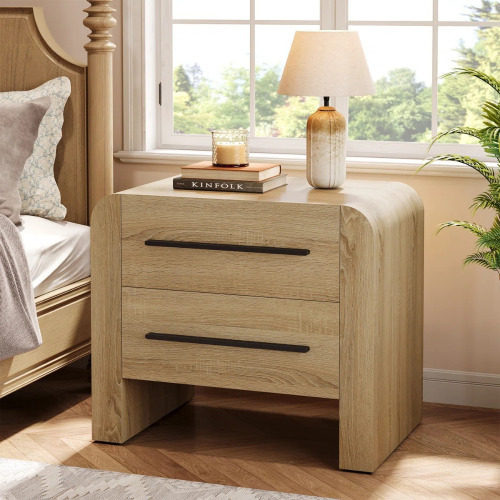 East Urban Home 27.6'' W 2 Drawer Nightstand, New in Box $299