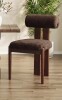 George Oliver Modern Upholstered Dining Chair with Rolled Back & Solid Wood Legs New In Box $499