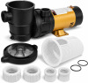 XtremepowerUS 1.5HP Variable 2-Speed Above Ground Swimming Pool Pump High Flow Swimming Pump Strainer with 1.5" Inch Slip On Fitting Adapter For Aboveground Pool New In Box $299