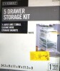 Everbilt 34.76 in. H x 17.13 in. W White Steel 5-Drawer Close Mesh Wire Basket New In Box $199 - 2