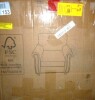 Charlton Home Amarius Faux Leather Rolled Armchair with Nailhead Trim In Dark Brown New Shelf Pull $699 - 2