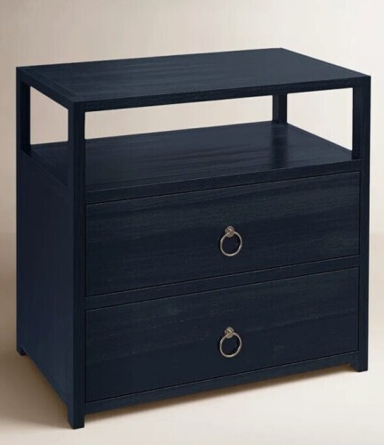 Joss & Main Elin 2-Drawer Nightstand with Open Shelf New $1199