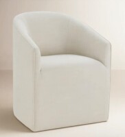 Birch Lane Concorde Caster Accent Chair in Beige New in Box $499