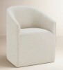 Birch Lane Concorde Caster Accent Chair in Beige New in Box $499