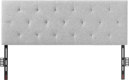 VEVOR Headboard, Full Size Headboard with Adjustable Height, Comfortable Diamond Tufted for Full Size Bed, W 56.3 x H?35.6-47.4? inches, Ideal for Bedroom, Hotel, Homestay, Dormitory, Light Grey New In Box $299