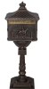 Whitehall Products Pedestal Bronze, Large, Aluminum, Post-Mount All-In-One Mailbox and Post Combo New In Box $399