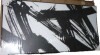 IDEA4WALL BAW "Dynamic Black And White Abstract Modern Art Relax Calm Warm" 20" H x 60" W New In Box $299 - 2