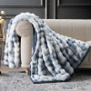 EverGrace Ridgeline Faux Fur Throw Blanket, 80" L x 60" W $199