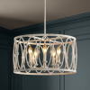 Mercer41 Alverstone 5 - Light Dimmable Drum Chandelier New In Box $599