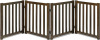 LZRS Wooden Free Standing Dog Gate 80" W x 24" H, Foldable Solid Hardwood Pet Safety Fence for House Doorways, Stairs, Hallways, Step-Over Pet Barrier, No Drill Easy Setup, Walnut New In Box $199