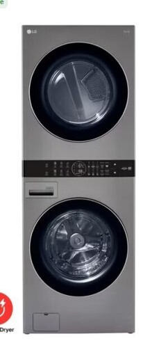 LG Single Unit Front Load LG WashTower&trade; with Center Control&trade; 4.5 cu. ft. Washer and 7.4 cu. ft. Electric Dryer New $2999