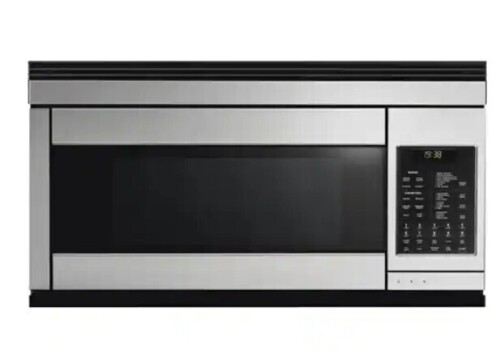 Fisher & Paykel - 1.1 Cu. Ft. Over-the-Counter Microwave - Black Stainless Steel On Working $1499