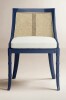 Birch Lane Elspeth Melrose Solid Wood Side Chair in Natural/Prussian Blue/White $999