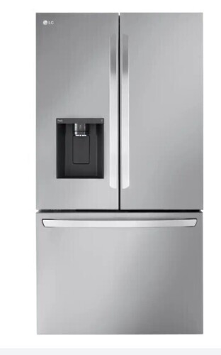 LG - 36-in Wide Counter-Depth MAX 25.5 Cu. Ft. French Door Smart Refrigerator with Dual Ice - Stainless Steel New Floor Model On Working $3999