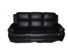 Latitude Run Etrella Faux Leather Reclining Sofa in Black New $2999 - 2