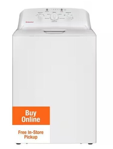 Ge Hotpoint 4.0 cu.ft. Top Load Washer in White with Cold Plus and Water Level Control $999