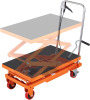 VEVOR Hydraulic Lift Table Cart, Orange, 50-Inch $499