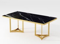 Povision 71"Bura Modern Faux Marble Dining Table For 6 (2 Boxes) New in Box $2099