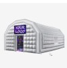 VEVOR Inflatable Nightclub, 29.5 x 19.7 x 13.1 ft Inflatable Party Tent with 1100W Blower & Sandbag, Blow up Night Club with 2 Windows, Air Cube House for Event Birthday Wedding Party, White New in Box $1299