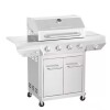 Nexgrill 4 Burner Stainless Steel Propane Gas Grill with Side Burner New in Box $599