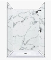 Polymarm 60" W 80" H 36" D Three Wall Composite Shower Wall Panel Surround - Seamless 60" Backwall New in Box $999