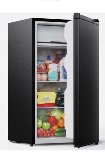 VEVOR 3.2 Cu.Ft Mini Fridge with Freezer, Single Door Compact Refrigerator with Micron Freezer Zone, 7-Mode Adjustable Temp, Energy Efficient Dorm Fridge, New in Box $399