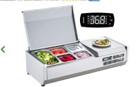 Vevor Refrigerated Condiment Prep Station 40" 130W with Stainless Steel Body and Lid New New in Box $699