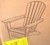 Polywood Grant Park Traditional Curveback Tangerine Plastic Outdoor Patio Adirondack Chair New in Box $399 - 2