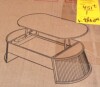 Harper & Bright 47.2 in. Dark Brown Oval MDF Coffee Table with Lift Top and Hidden Compartment $399 - 2
