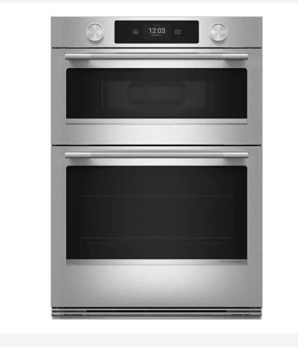 KitchenAid - 27 inch Smart Built-In Electric Double Wall Combination with Microwave and Assisted Cooking Modes - Stainless Steel New $4999