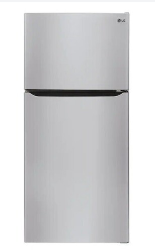 LG - 33-in Wide 23.8 Cu. Ft. Top Freezer Refrigerator - Stainless Steel New On Working $1999