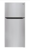 LG - 33-in Wide 23.8 Cu. Ft. Top Freezer Refrigerator - Stainless Steel New On Working $1999