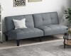 Ebern Designs Convertible Folding Futon Sofa Bed With 6-position Adjustable Backrest Cushion $599