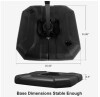 Purple Leaf Umbrella Base New in Box $299