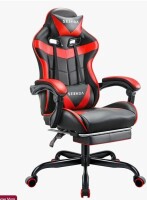 Wrought Studio Adjustable Reclining Ergonomic Faux Leather Swiveling Pc & Racing Game Chair With Footrest New in Box $499