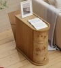 Millwood Pines Farmhouse Burl Finish 3-Drawer Wood End Table With Back Storage Space New in Box $399