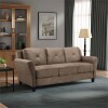 Lifestyle Solutions Harvard Sofa in Brown Microfiber Upholstery, New in Box $599