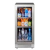 Ca'Lefort 14.8" W 100 -Can Capacity Stainless Steel Built-in/Freestanding Indoor Beverage Refrigerator with Glass Door, New in Box $799
