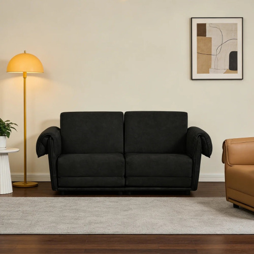 Winston Porter 65" Convertible Sofa Bed, 3-In-1 Upholstered Sleeper Sofa With Cushions, Black $399