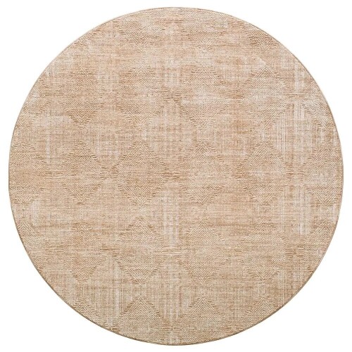 Surya Masterpiece MPC-2312 Beige, Tan and Medium Brown 7'10" Round Area Rug, New Floor Model $1,099