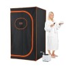 VEVOR Portable Steam Sauna Tent Full Size, 1000W Personal Sauna Blanket Kit for Home Spa, Detoxify & Soothing Heated Body Therapy, Time & Temperature Remote Control With Floor Mat, New in Box $299