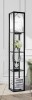 Latitude Run&reg; Jarold 63.7" Column Dimmable Floor Lamp with Shelves & Remote Control & USB Charging Station $199