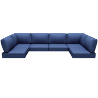 Hokku Designs Outdoor Replacement Cushions for Patio Furniture,Water-Resistant Sofa Cushions for Rattan Wicker Sectional Patio Conversation Sets, 14-Piece Outdoor Couch Cushions Patio Sofa Cushions New Open Box $299